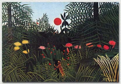 Henri Rousseau - Nègre attaqué par un jaguar - 1910